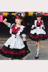 Halloween Black & Red Sweet Lolita 4pc Outfit (UN117)